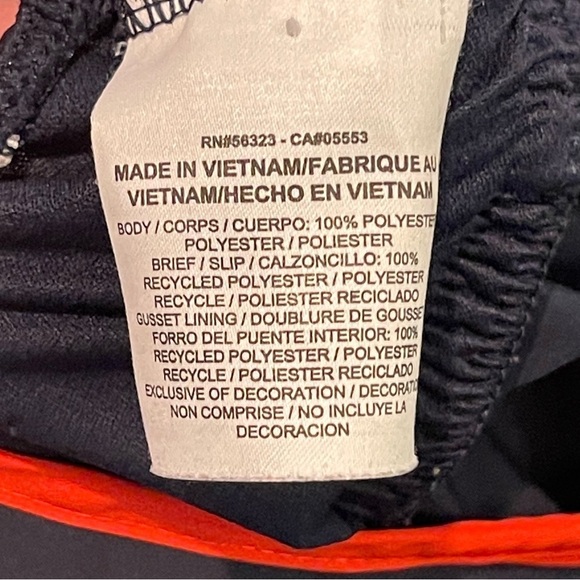 Nike Dri fit navy orange running shorts - Picture 4 of 5